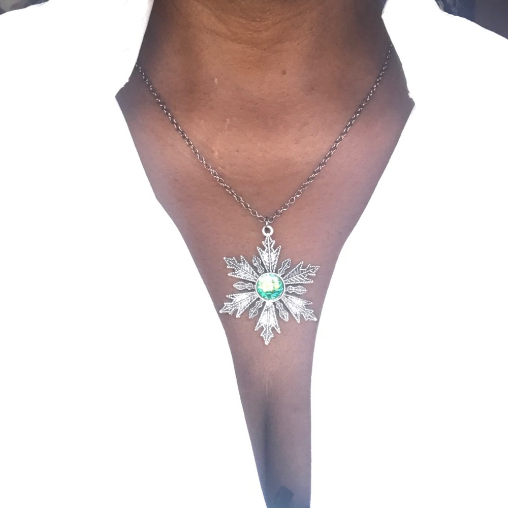 Mermaid dragon fish scales Christmas Snowflake